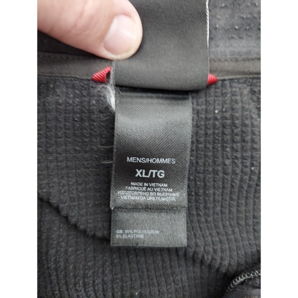 North Face Fleece Shirt Mens XL Black Gray 1/4 Zip Tech Pullover‎ Sweater - Picture 4 of 12